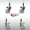 Service Caster 3'' SS Nylon Wheel Swivel 3/4'' Expanding Stem Caster Set 2 Brakes, 4PK SCC-SSEX20S314-NYS-2-TLB-2-34 - alternate 5